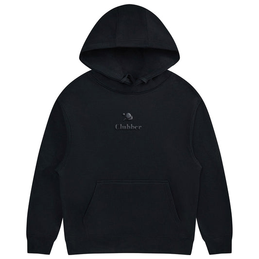 Padel Clubber Hoodie: Black & Grey
